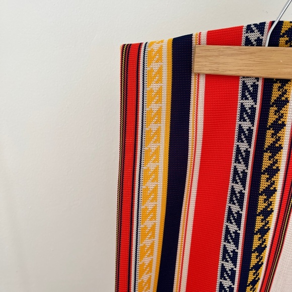 Vintage 1970s Fabric Multicolor stripes - Picture 2 of 7
